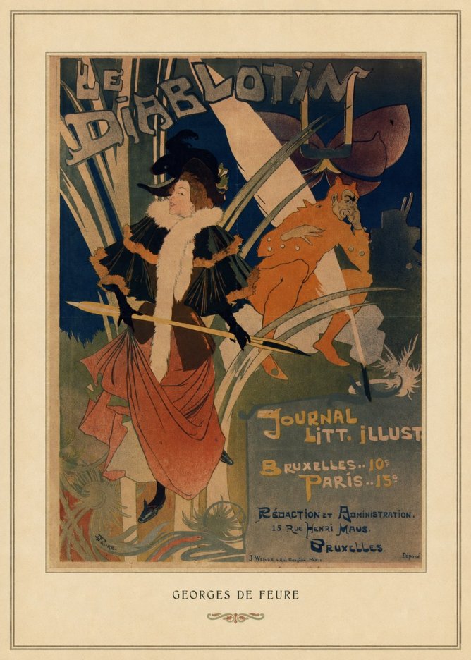 Georges de Feure Le Diablotin I No4 - Plakát