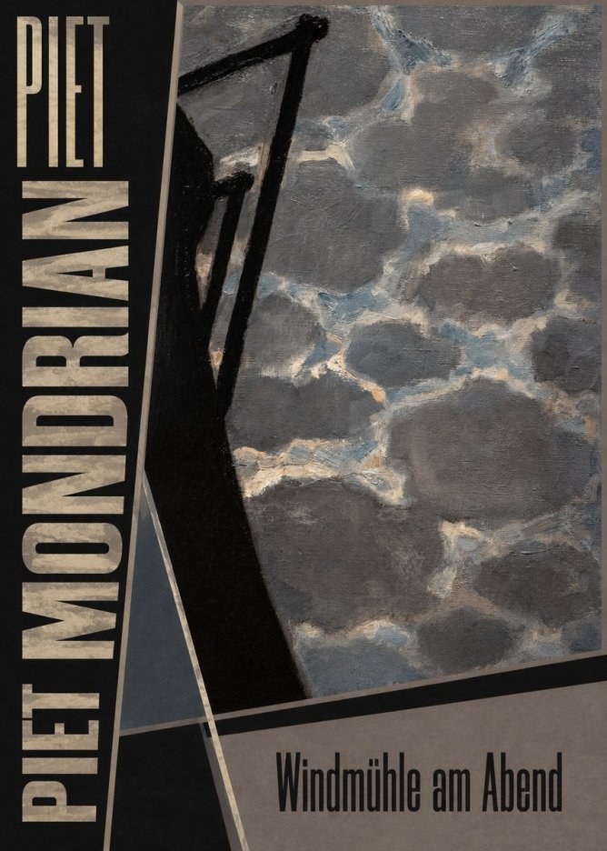Piet Mondrian Windmühle Am Abend I No5 - Plakát