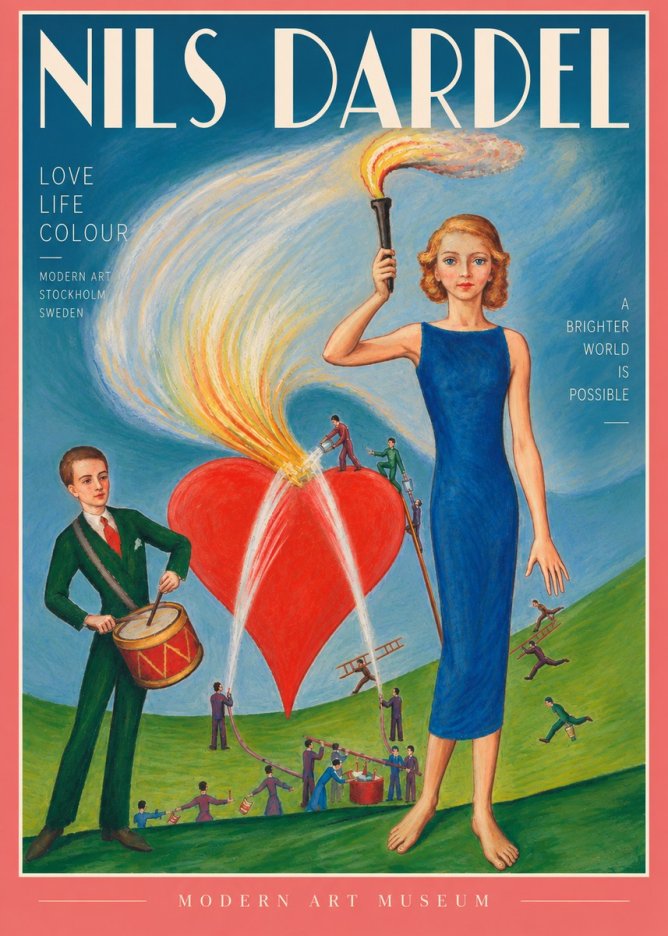 Nils Dardel The Flame of Life No4 - Plakát