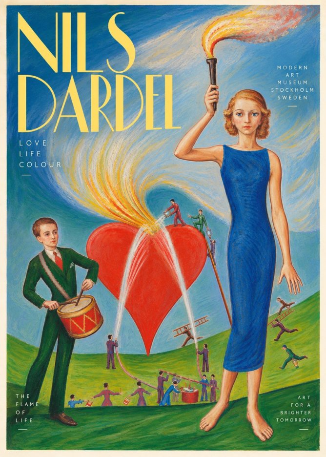 Nils Dardel The Flame of Life No6 - Plakát