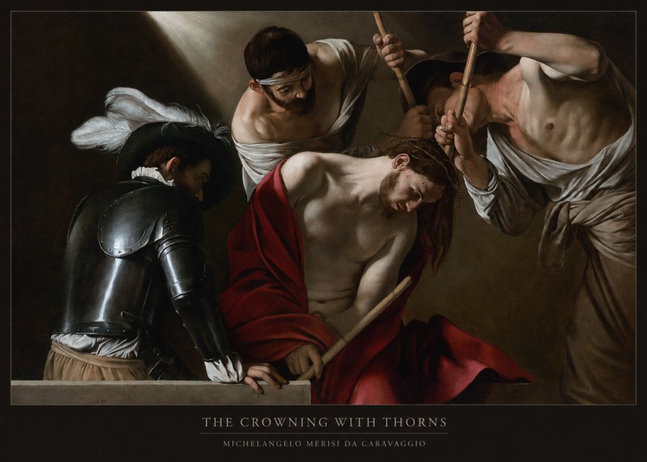 Michelangelo Merisi da Caravaggio The Crowning with Thorns I No6 - Plakát
