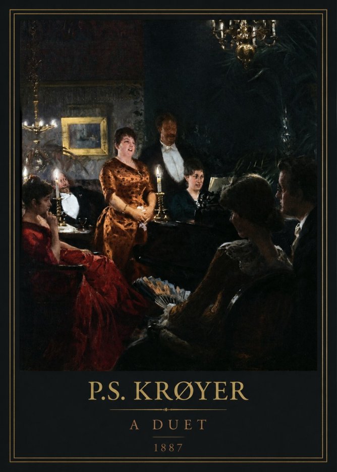 P.S. Krøyer A Duet No5 - Plakát