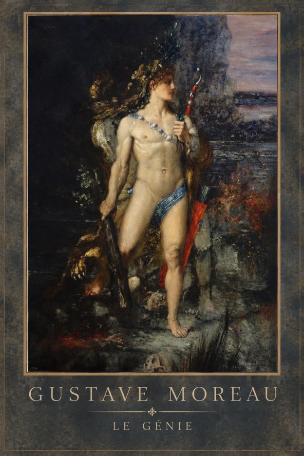 Gustave Moreau Saint Sebastian I No4 - Plakát