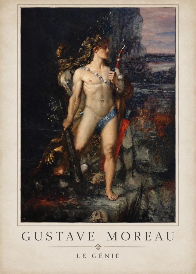 Gustave Moreau Saint Sebastian I No5 - Plakát
