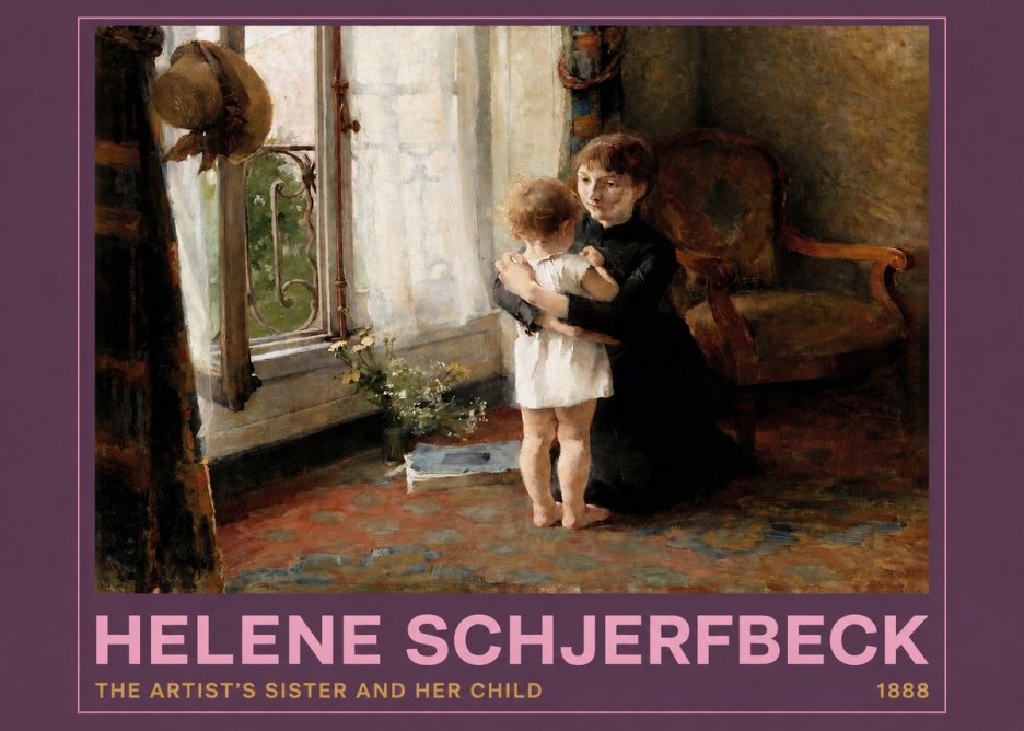 Helene Schjerfbeck The Artist's Sister and Her Child No2 - Plakát
