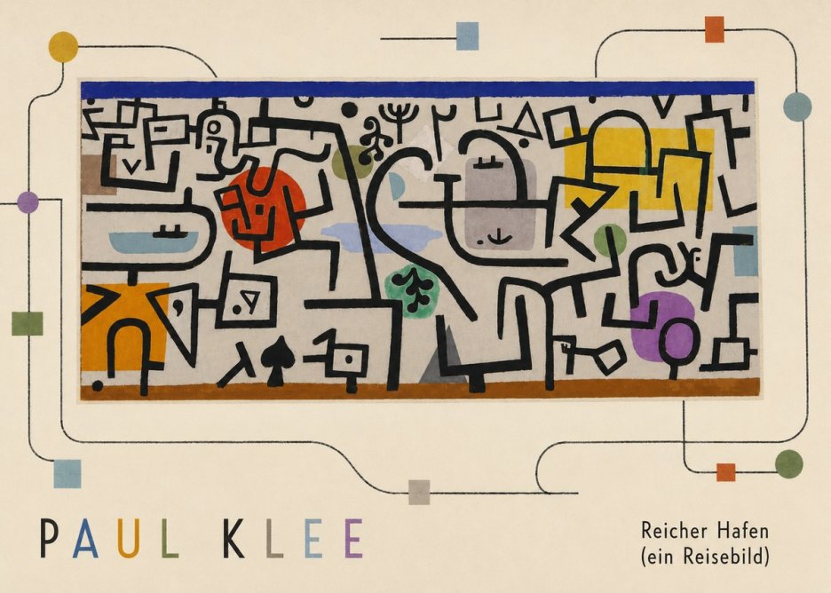 Paul Klee Reicher Hafen (Ein Reisebild) I No4 - Plakát