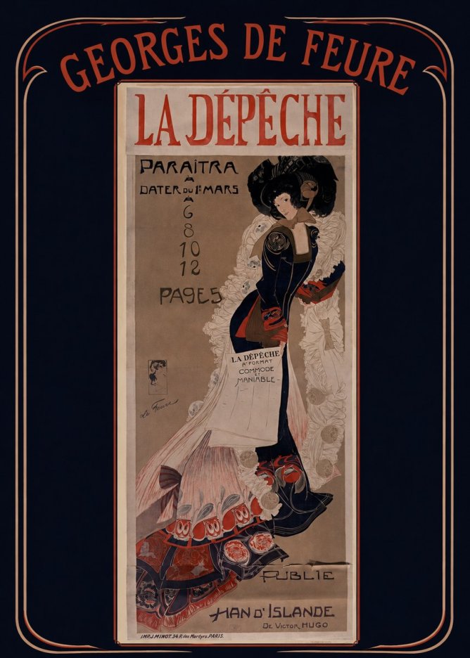 Georges de Feure La Dépêche II No3 - Plakát