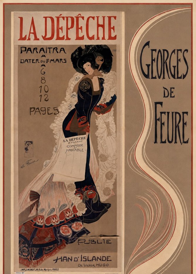 Georges de Feure La Dépêche II No5 - Plakát
