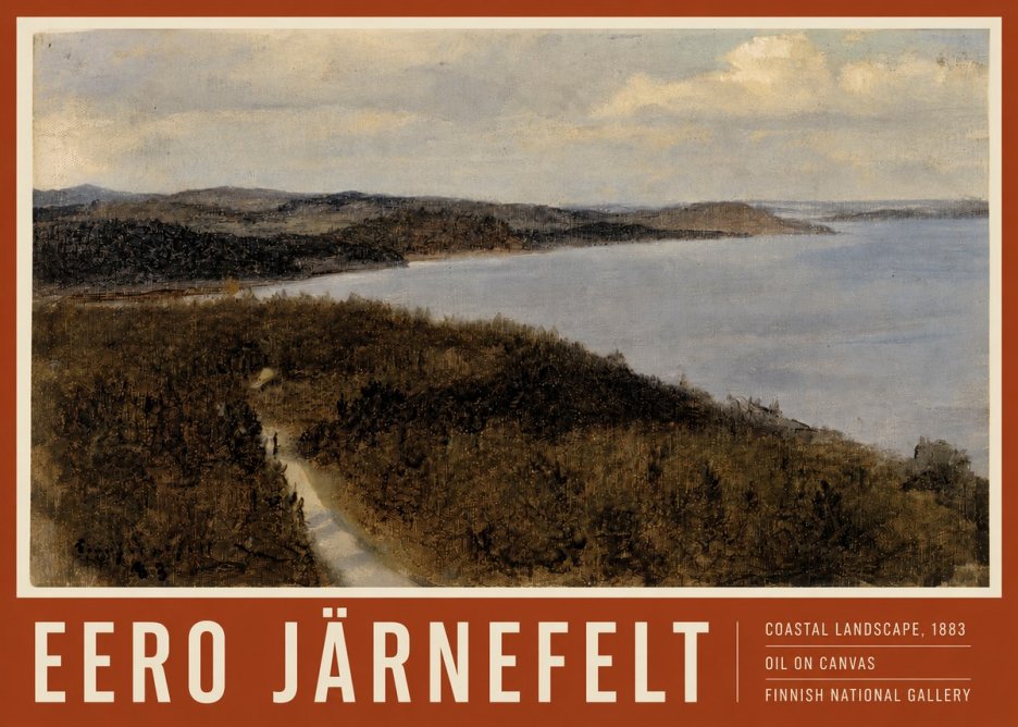 Eero Järnefelt Coastal Landscape, 1883 No4 - Plakát