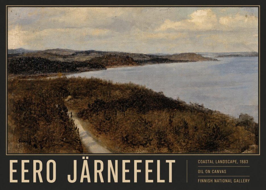 Eero Järnefelt Coastal Landscape, 1883 No6 - Plakát