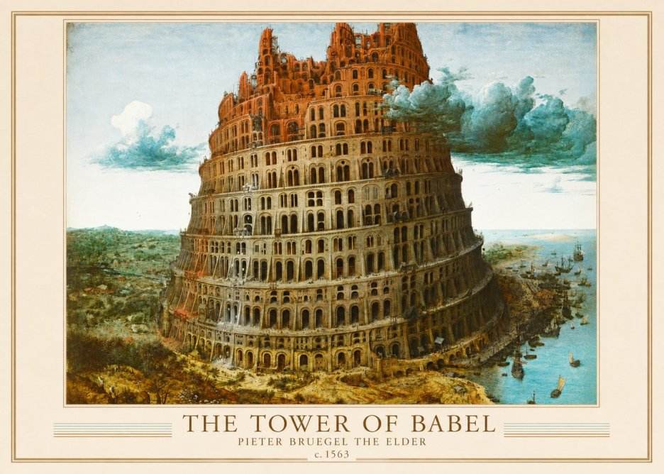 Pieter Bruegel The Tower of Babel III No1 - Plakát