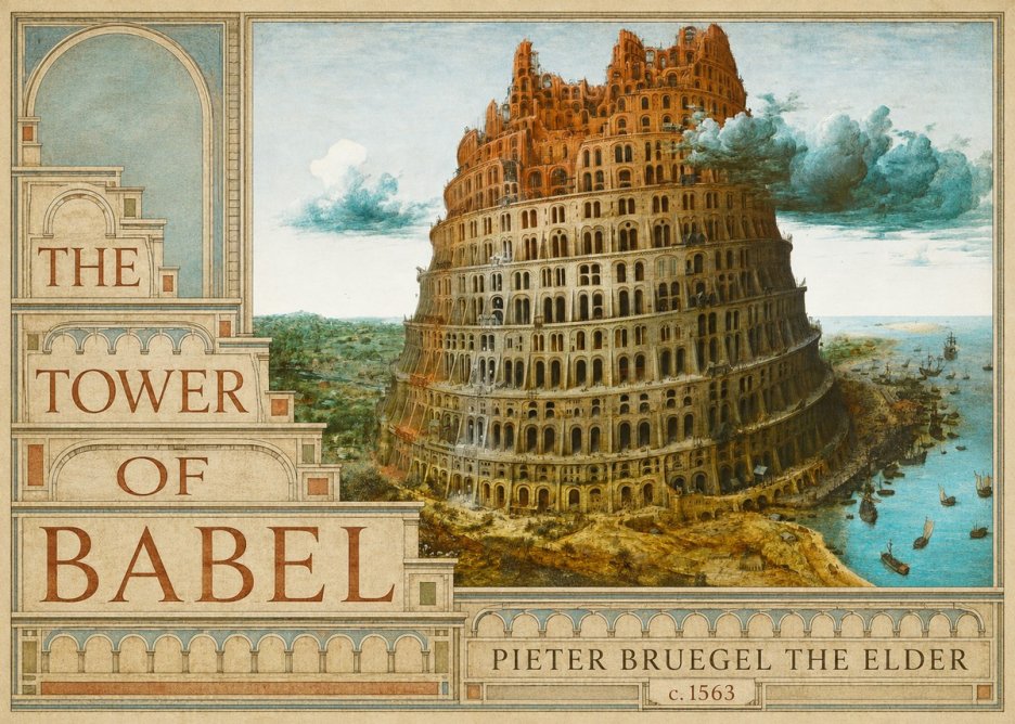 Pieter Bruegel The Tower of Babel III No3 - Plakát