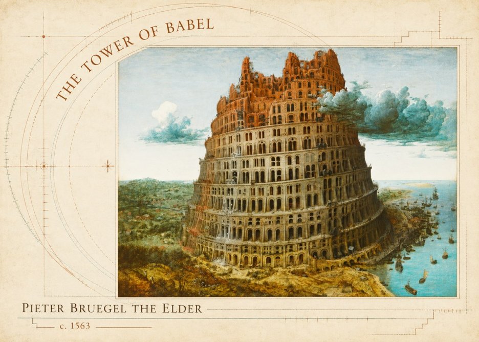 Pieter Bruegel The Tower of Babel III No5 - Plakát