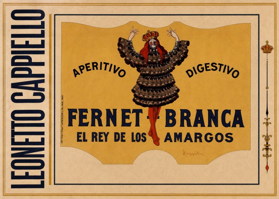 Leonetto Cappiello Fernet Branca No3 - Plakát