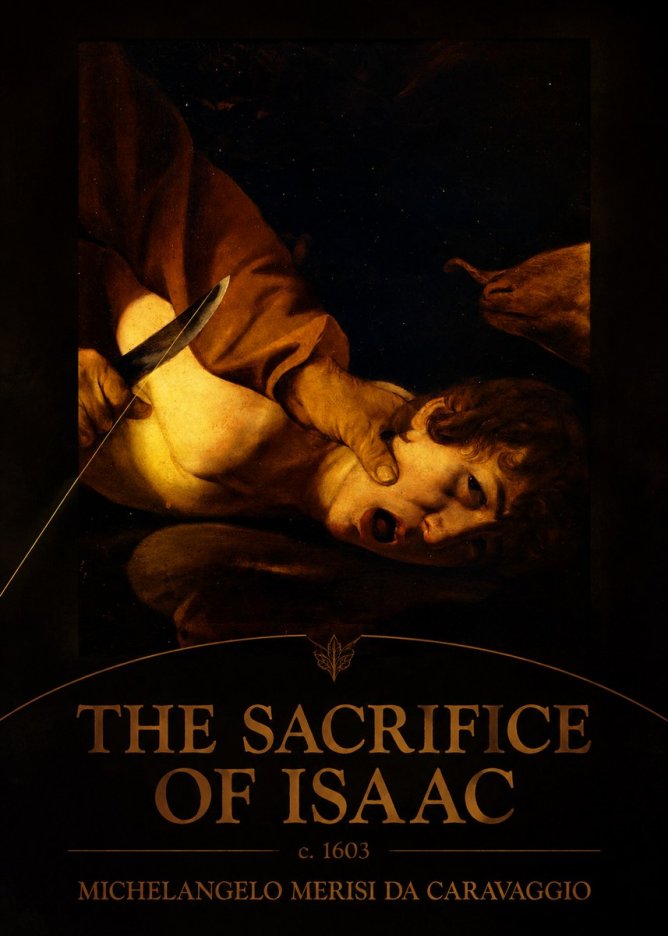 Michelangelo Merisi da Caravaggio The Sacrifice of Isaac II No3 - Plakát