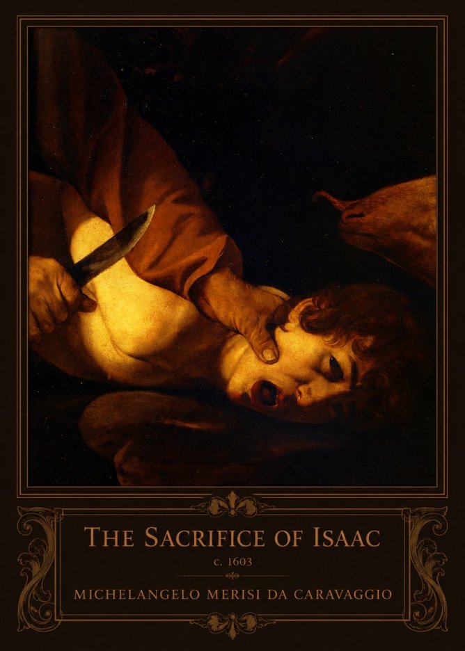 Michelangelo Merisi da Caravaggio The Sacrifice of Isaac II No4 - Plakát