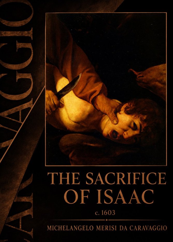 Michelangelo Merisi da Caravaggio The Sacrifice of Isaac II No5 - Plakát