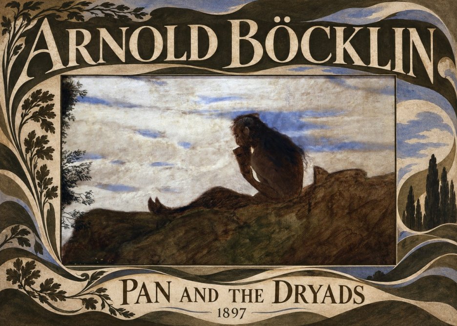 Arnold Böcklin Pan and the Dryads No5 - Plakát