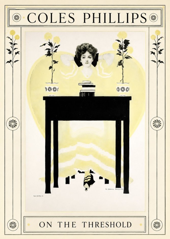 Coles Phillips On the Threshold No1 - Plakát