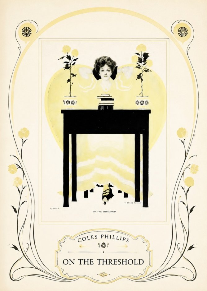 Coles Phillips On the Threshold No3 - Plakát