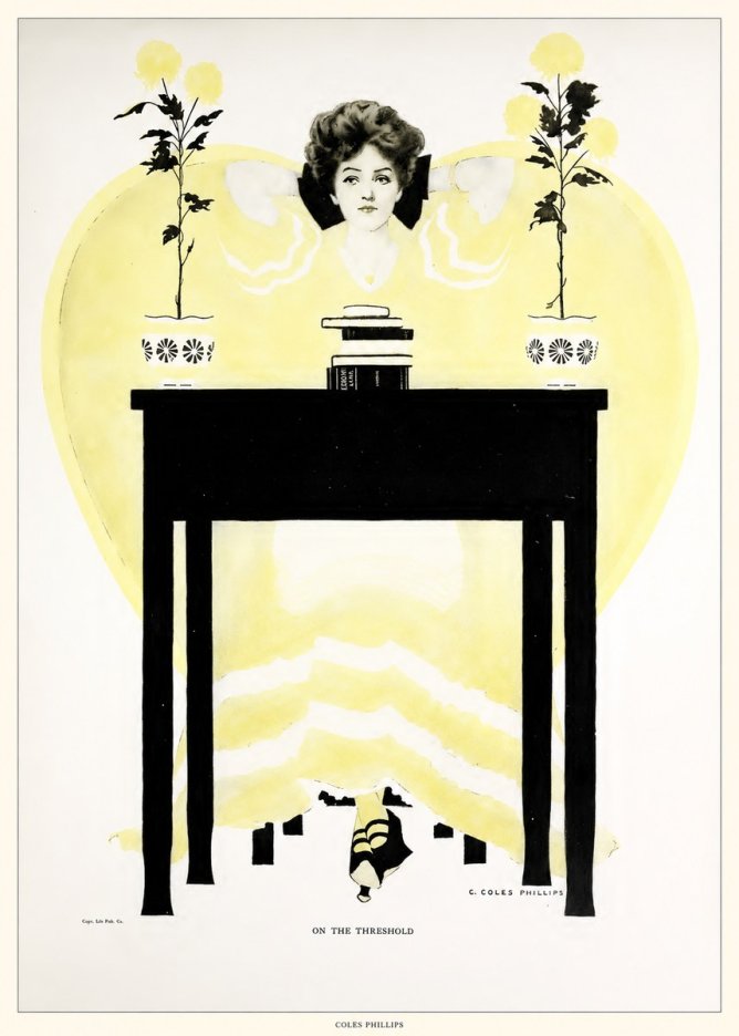 Coles Phillips On the Threshold No6 - Plakát
