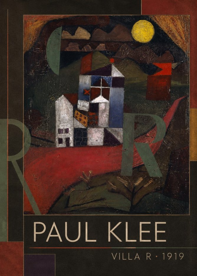Paul Klee Villa R • 1919 No1 - Plakát