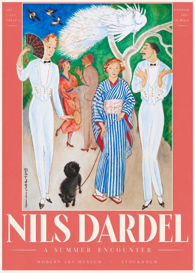 Nils Dardel A Brighter World No4 - Plakát