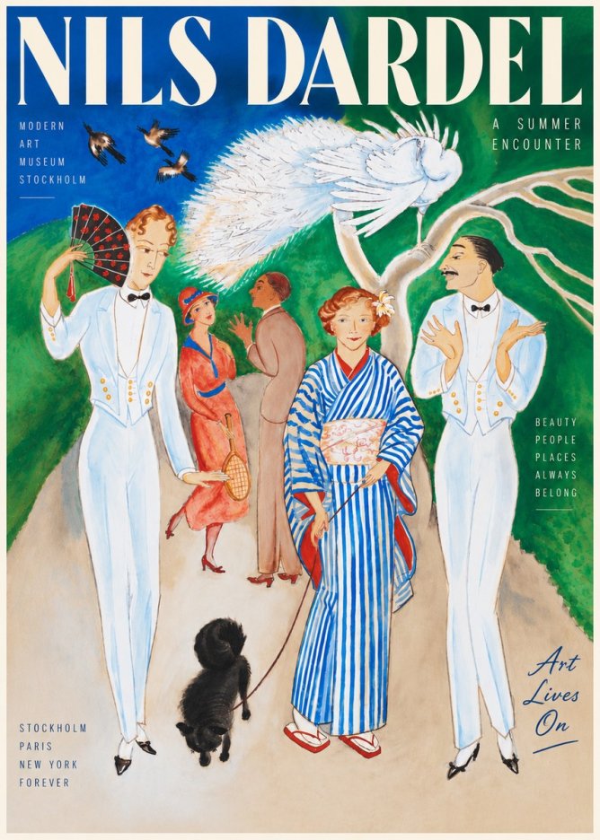 Nils Dardel A Brighter World No6 - Plakát