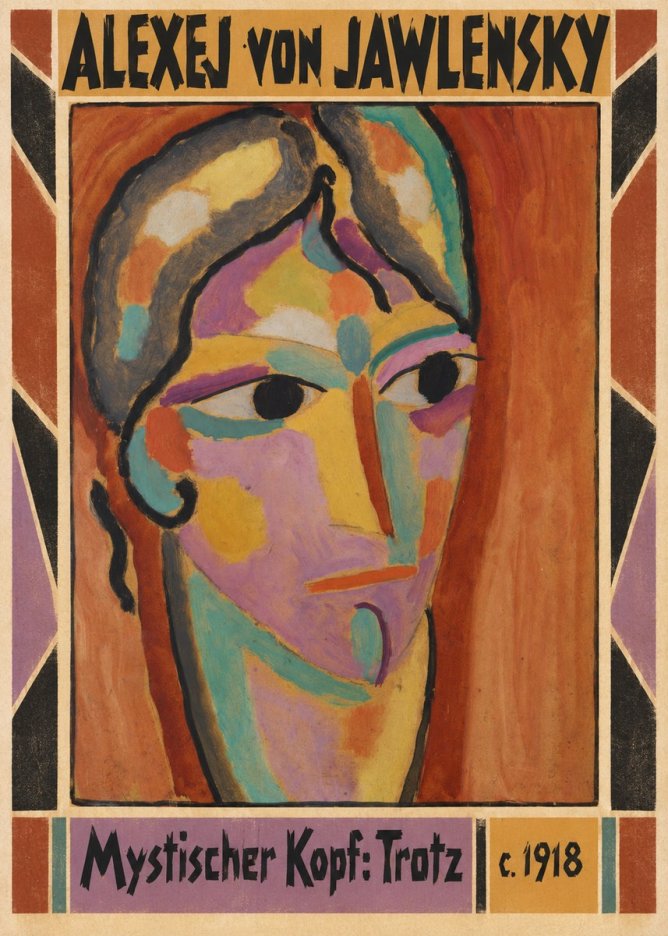 Alexej von Jawlensky Mystischer Kopf: Trotz No3 - Plakát