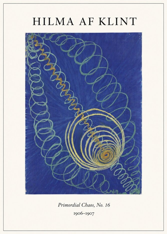 Hilma af Klint Primordial Chaos, No. 16 No4 - Plakát