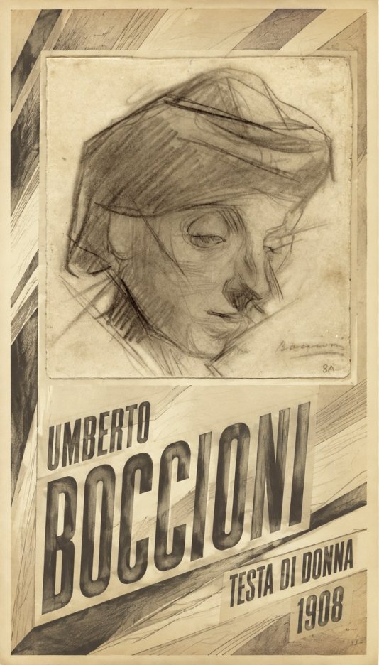 Umberto Boccioni Testa Di Donna No5 - Plakát