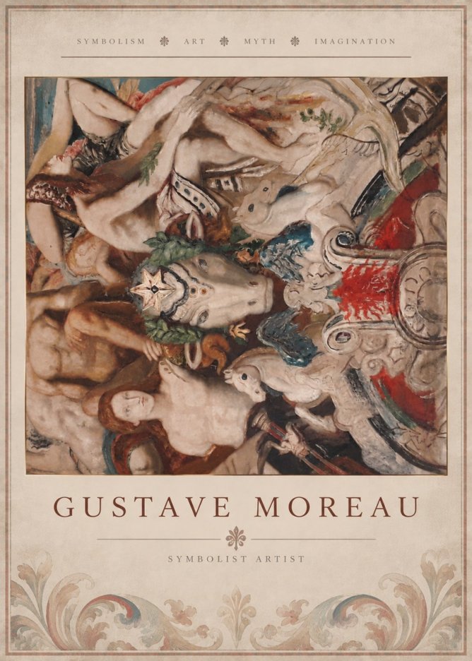 Gustave Moreau Mythological Composition No5 - Plakát