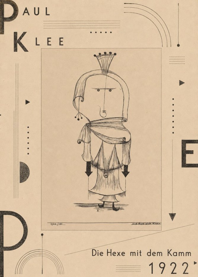 Paul Klee Die Hexe Mit Dem Kamm No5 - Plakát
