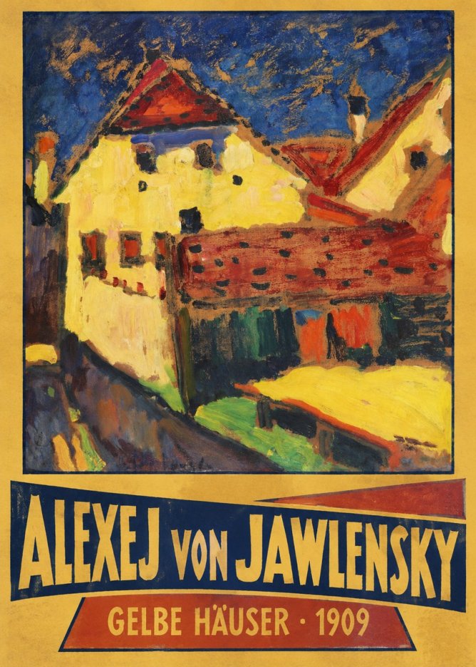 Alexej von Jawlensky Gelbe Häuser No3 - Plakát