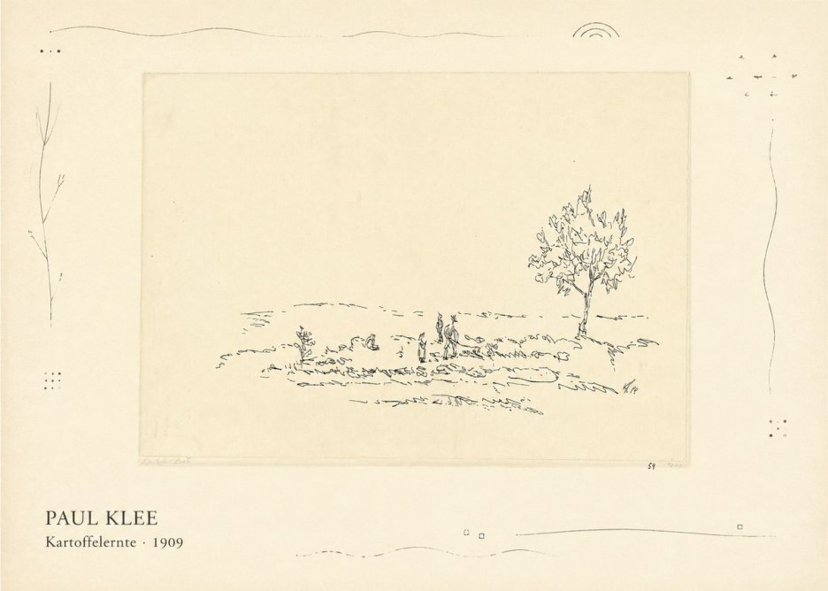 Paul Klee Kartoffelernte · 1909 No3 - Plakát