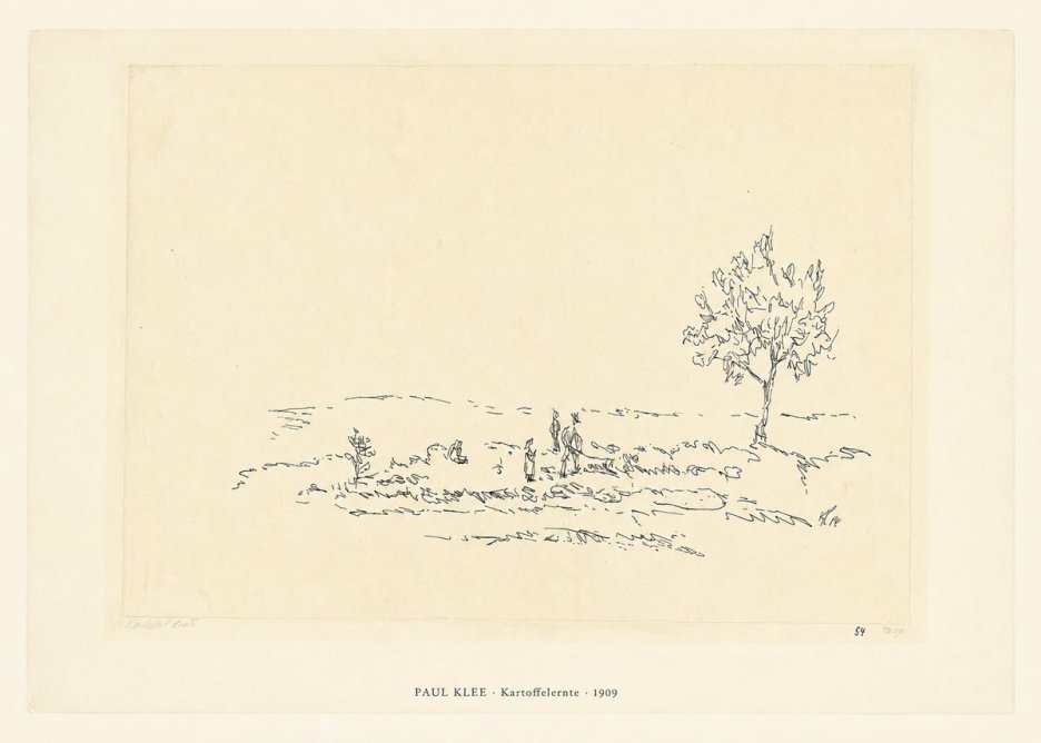 Paul Klee Kartoffelernte · 1909 No6 - Plakát