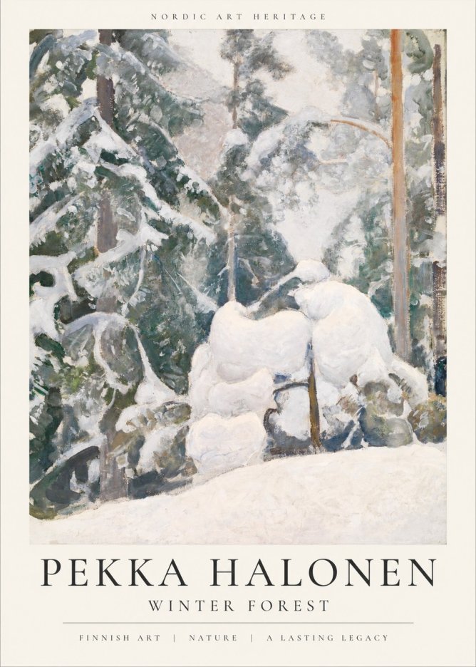 Pekka Halonen Winter Forest II No1 - Plakát