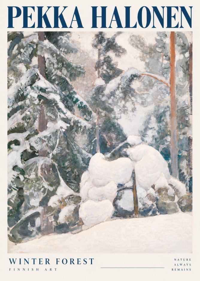 Pekka Halonen Winter Forest II No6 - Plakát
