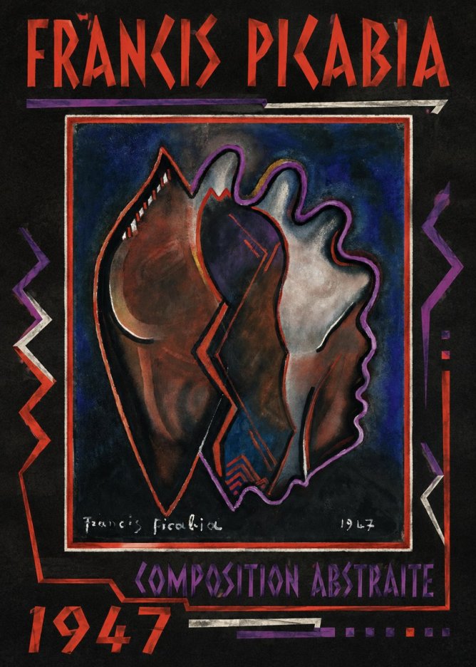 Francis Picabia Composition Abstraite No1 - Plakát