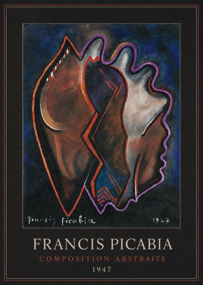 Francis Picabia Composition Abstraite No3 - Plakát