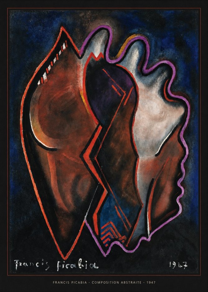 Francis Picabia Composition Abstraite No5 - Plakát