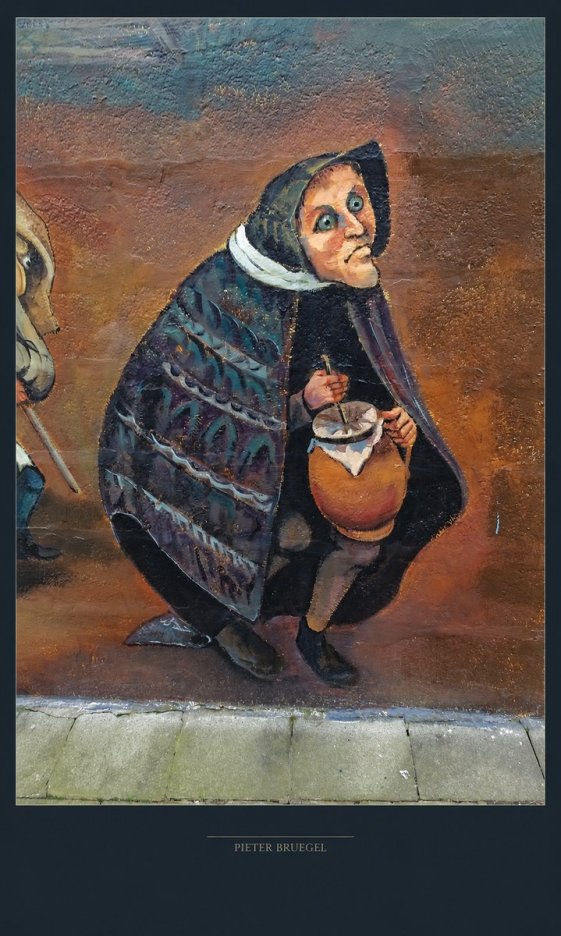 Pieter Bruegel The Beggar Woman with Jug No4 - Plakát