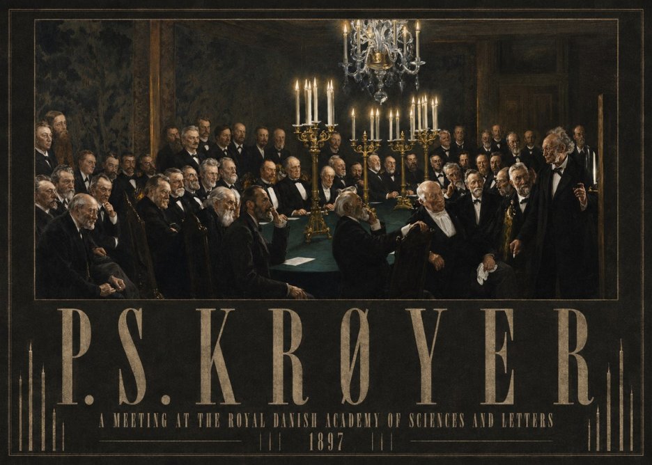 P.S. Krøyer A Meeting at the Royal Danish Academy of Sciences and Letters No3 - Plakát