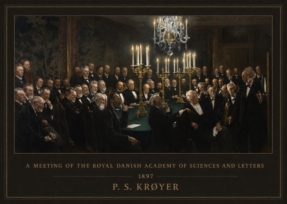 P.S. Krøyer A Meeting at the Royal Danish Academy of Sciences and Letters No6 - Plakát