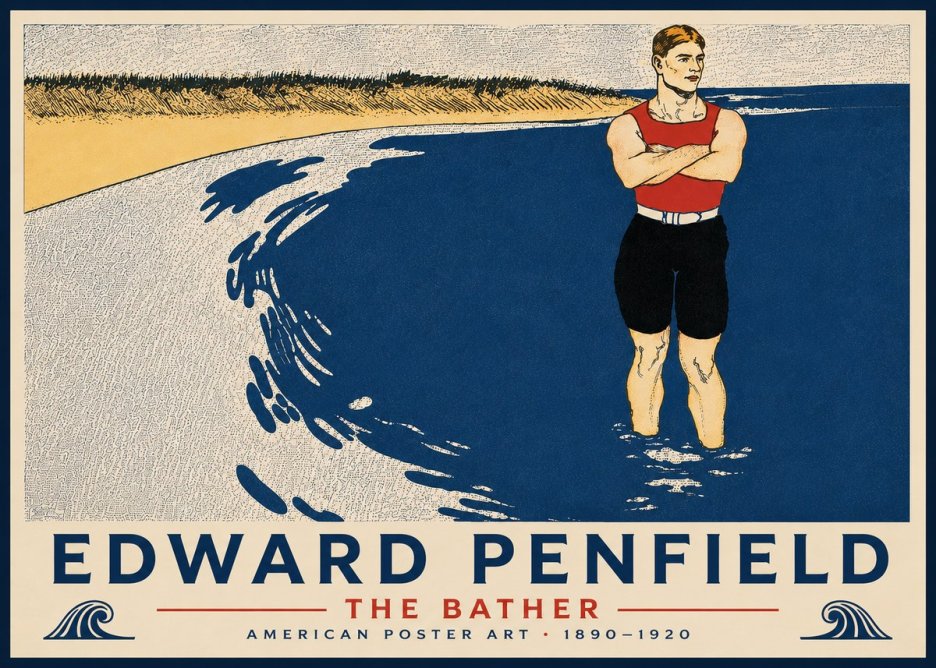 Edward Penfield The Bather No6 - Plakát