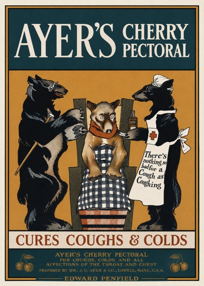 Edward Penfield Ayer's Cherry Pectoral No1 - Plakát