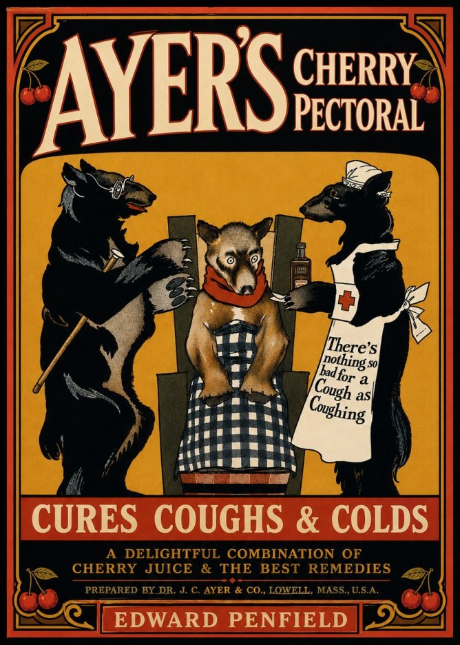 Edward Penfield Ayer's Cherry Pectoral No5 - Plakát