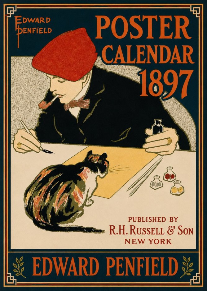 Edward Penfield Poster Calendar 1897 No4 - Plakát