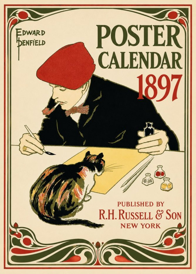 Edward Penfield Poster Calendar 1897 No5 - Plakát