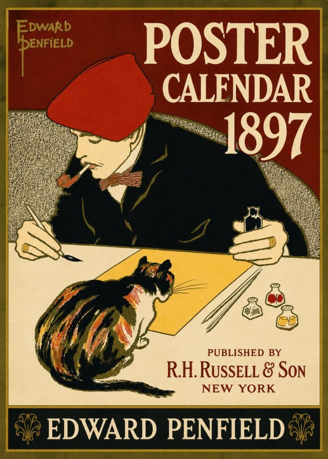 Edward Penfield Poster Calendar 1897 No6 - Plakát